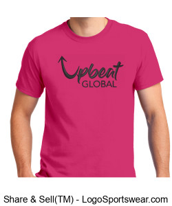 Customized Gildan t-shirt- Heliconia (black logo, black text) Design Zoom