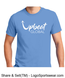 Customized Gildan t-shirt- Carolina Blue (wte logo) Design Zoom