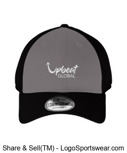 Contrast cap- black and charcoal with white logo Design Zoom