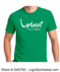 Customized Gildan t-shirt- Irish Green (white logo) Design Zoom