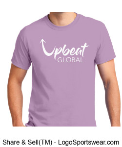 Customized Gildan t-shirt- Orchid (white logo and text) Design Zoom